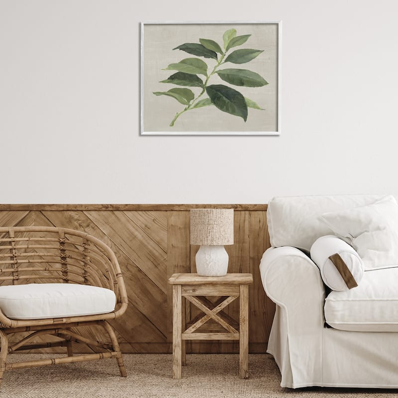 Stupell Arabica Coffee Plant Leaf Framed Giclee Art Design By Lanie Loreth