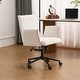 preview thumbnail 6 of 29, Upholstered Fabric Swivel Task Chair, Office Chair with Wheels