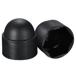 Uxcell 50pack Hex Nut Cover, M8 Grey Plastic Dome Nut Protection Cap Hex Bolt Nut Covers For Hexagon Screws Bolts
