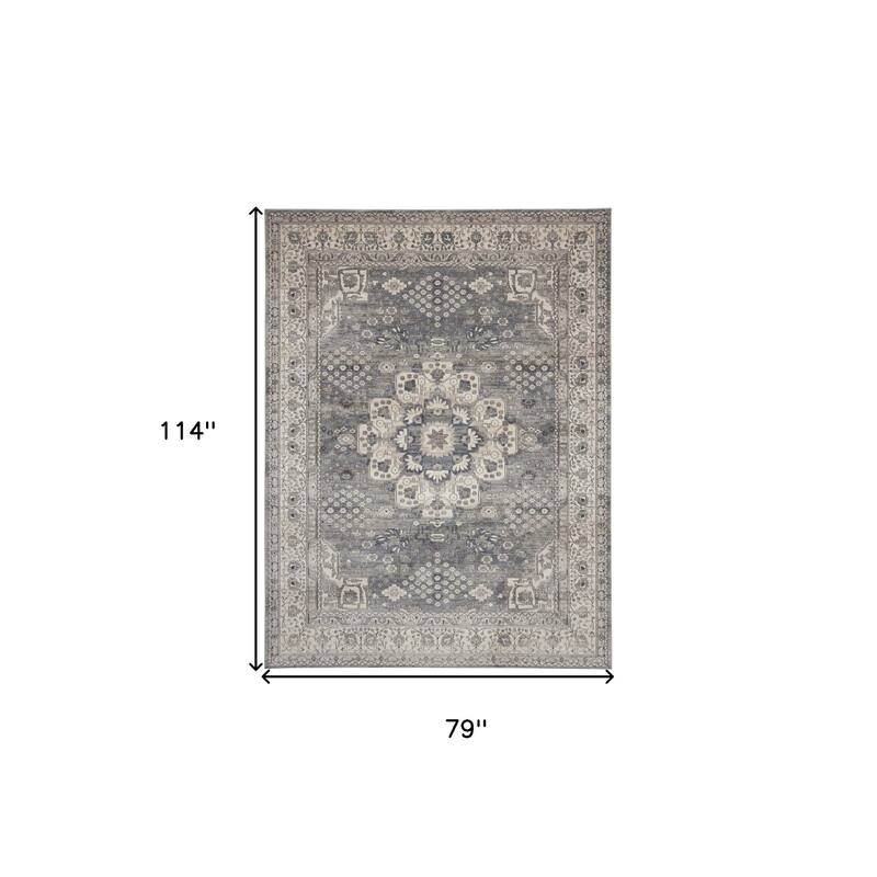 Loyaj Power Loomed Traditional Area Rug By HomeRoots