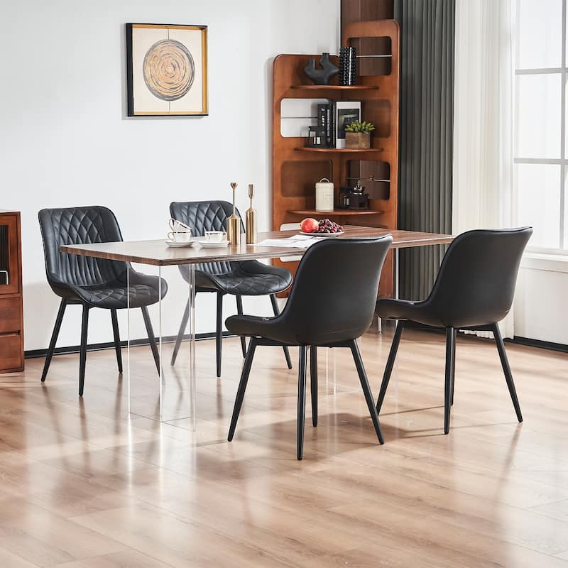 Modern Dining Chairs Set of 2 Upholstered Dining Room Chairs