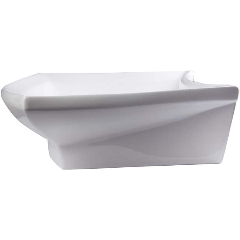 Eago 28-3/8" Rectangular Porcelain Bathroom Sink with Single Hole