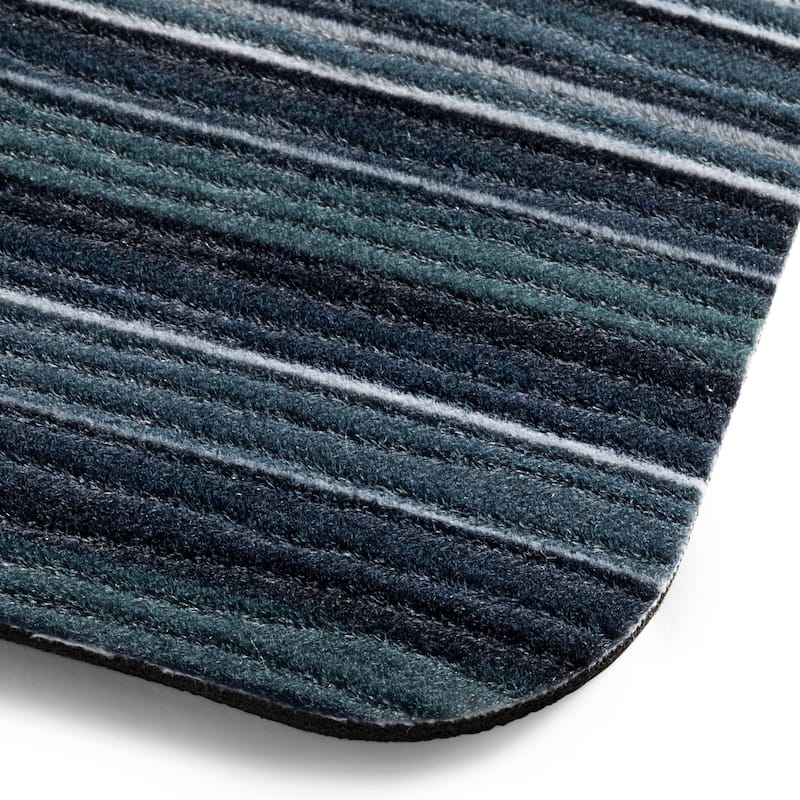 SoHome Smooth Step Striped Machine Washable Kitchen Mat, 24"x35"