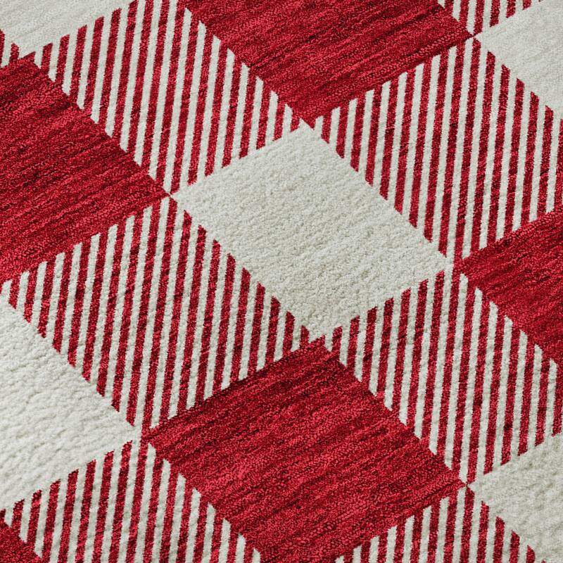 Premium Washable Super Soft Plaid Mayfield Rug