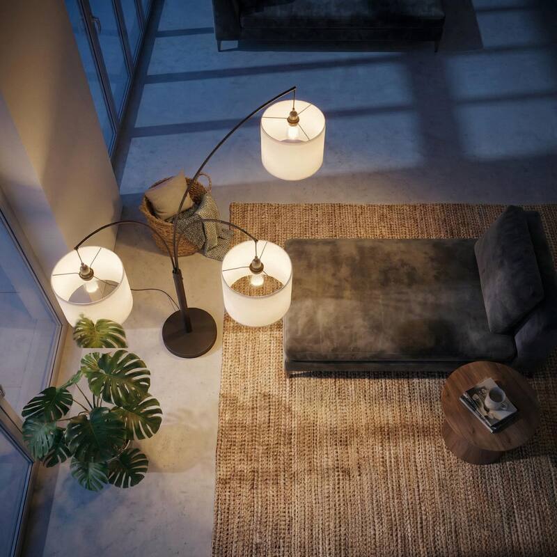 Luminary Arc Triple Arm Floor Lamp