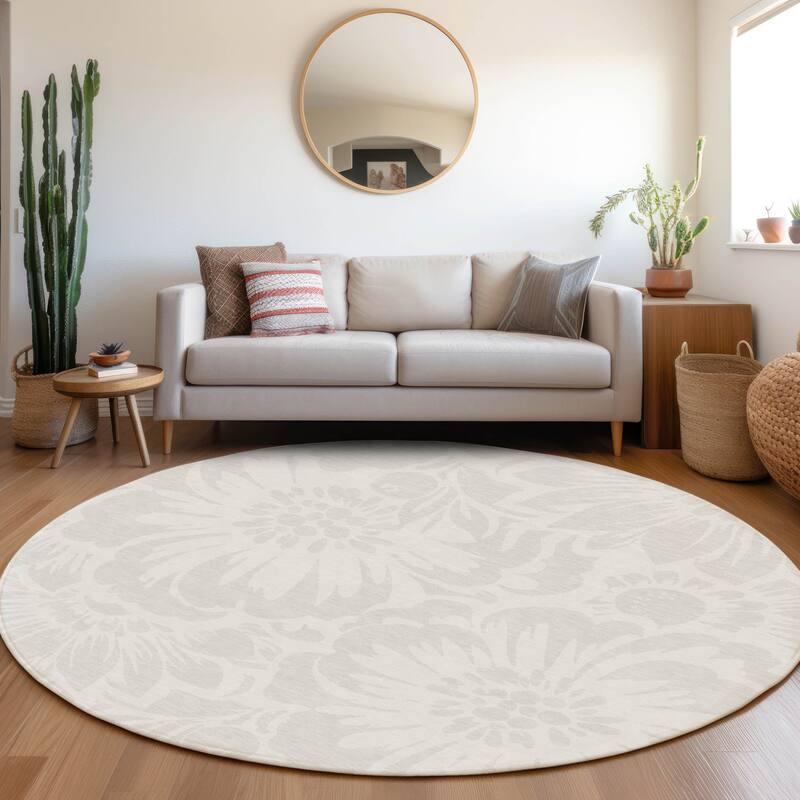 Falu Botanic Elegance Weather Resistant Blended Style Outdoor Rug