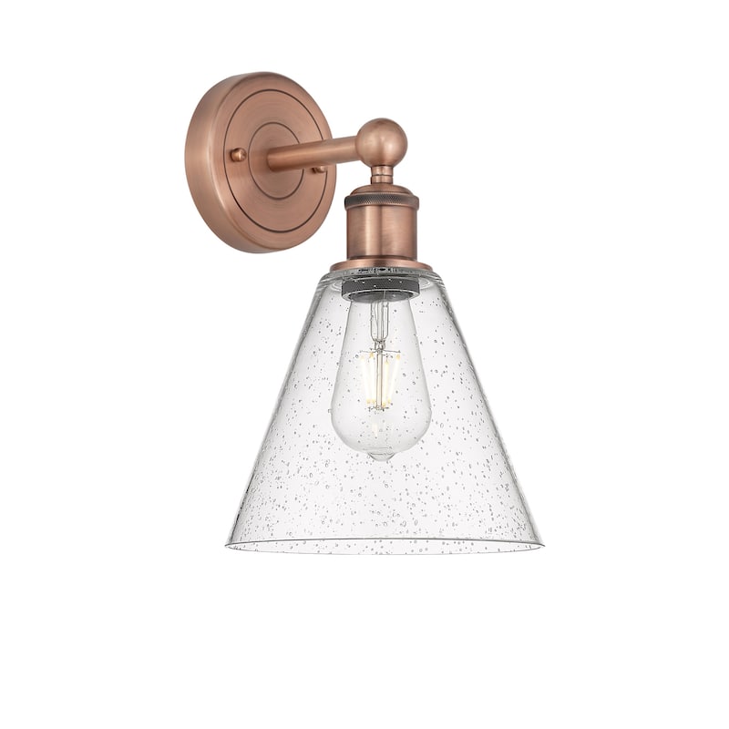 Innovations Lighting 616-1W-13-8 Berkshire Sconce Berkshire 13" Tall - Antique Copper / Seedy