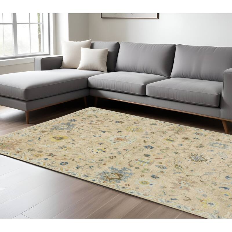 HomeRootsOriental Traditional Rectangle Area Rug - 120.08' X '96.06' X '0.16