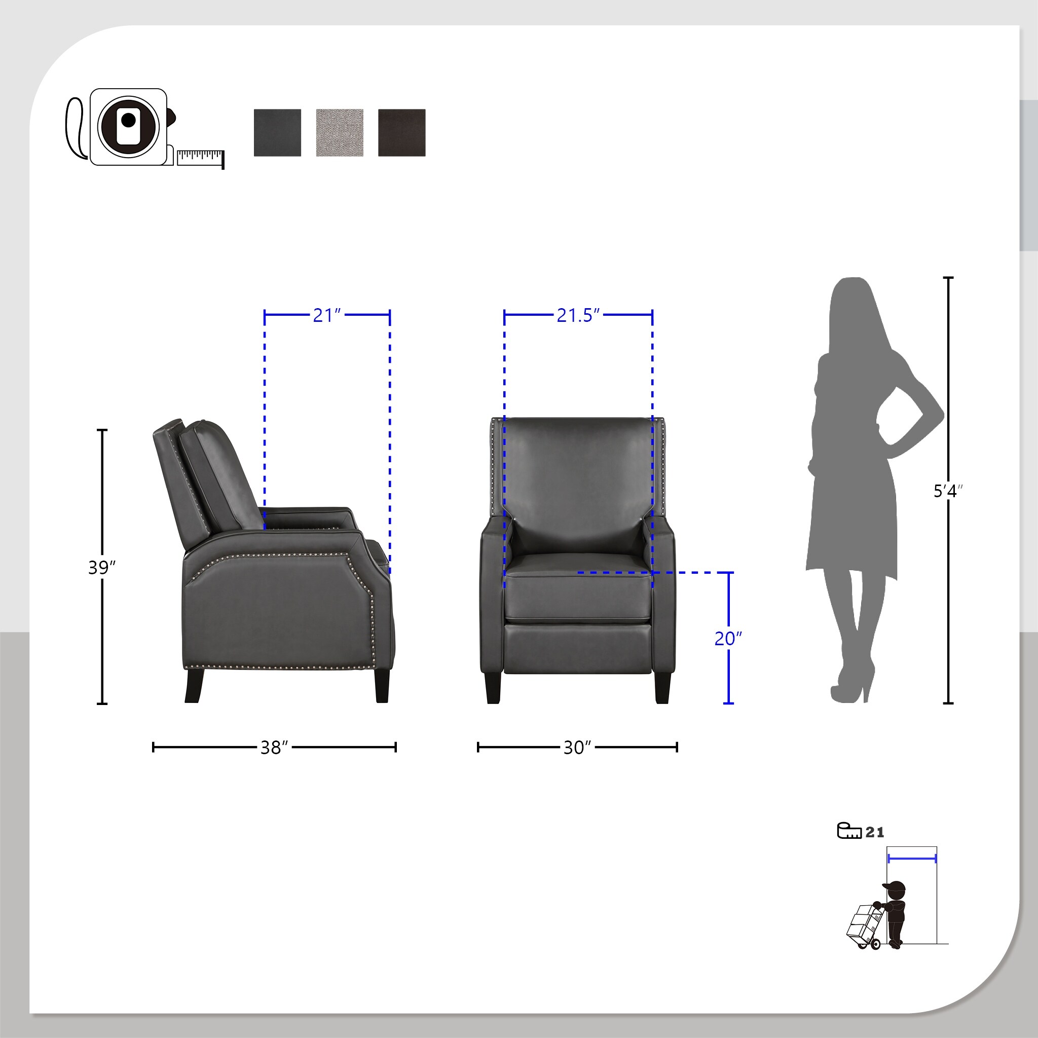Beckett 2024 pushback recliner