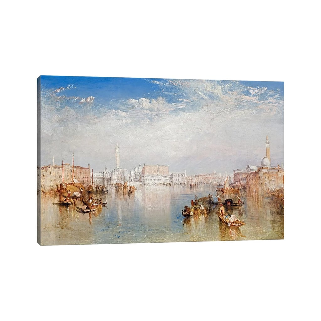 iCanvas "View of Venice: The Ducal Palace, Dogana and Part of San Giorgio, 1841 " by J.M.W. Turner Canvas Print