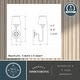 preview thumbnail 5 of 6, Kelsy 1-Light 6 in. W Chrome Bathroom Vanity Lighting Fixture, White Frosted Opal Glass Shade, Dimmable, Wall Mounted Sconce