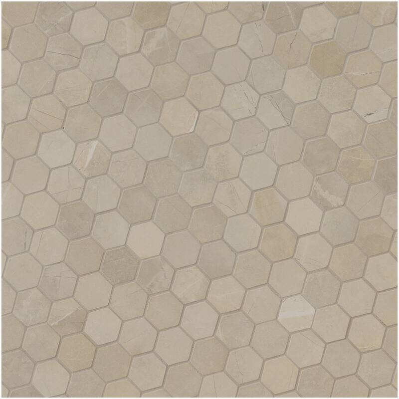 Ackland AKN-P-SO2X2HXM-CA Sonoma - 12" x 12" Porcelain Geometric Floor