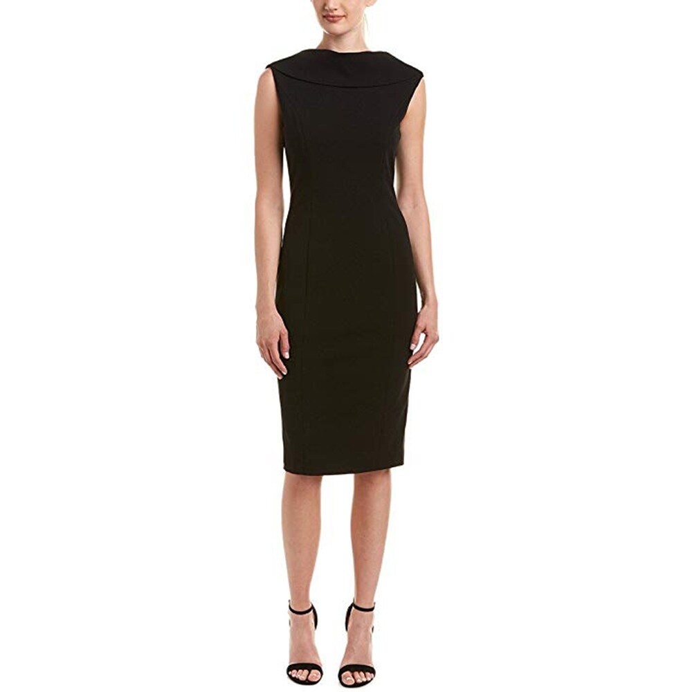 adrianna papell v back sheath dress