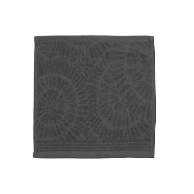 Charleston Wash Cloth 12" X 12" Light Grey - Set of 6