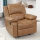 preview thumbnail 5 of 52, Charleston Leather Gel Glider Rocker Recliner by Greyson Living