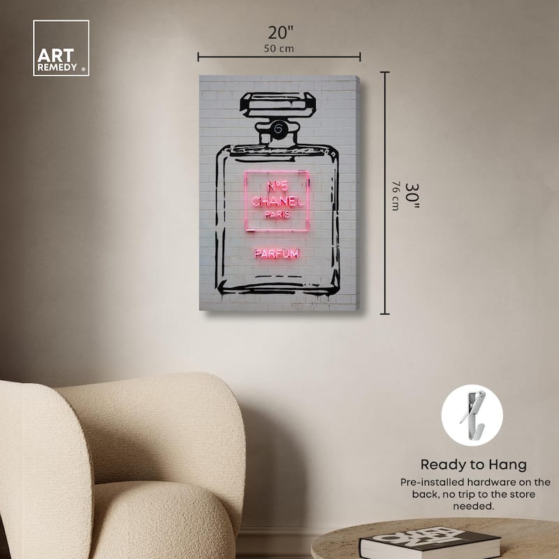 Parisian Perfume Canvas by Art Remedy, Gallery Wrapped