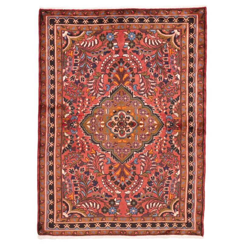 ECARPETGALLERY Hand-knotted Anadol Red Wool Rug - 5'0 x 6'9