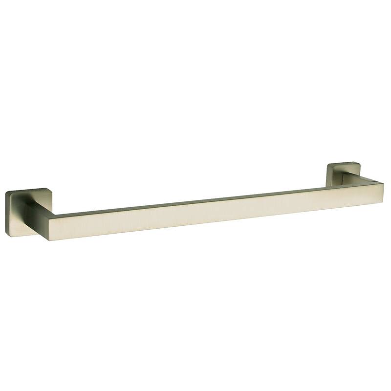 Square Collection 18" Wall Mounted Bathroom Towel Bar - Brushed Nickel