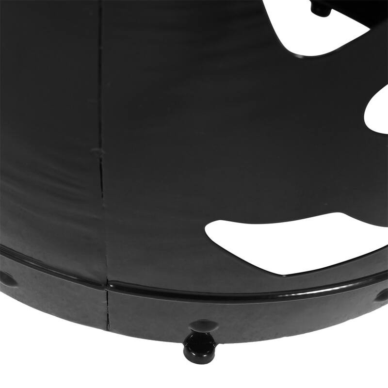 Drum Shape Metal End Table