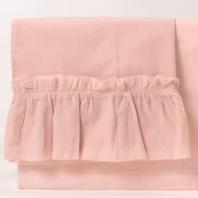 Lisabela Pink Cotton Ruffle Sheet Set