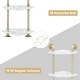 preview thumbnail 9 of 18, ivinta Corner Bookshelf with Storage, Wall Mount Pipe Open Shelves for Corner