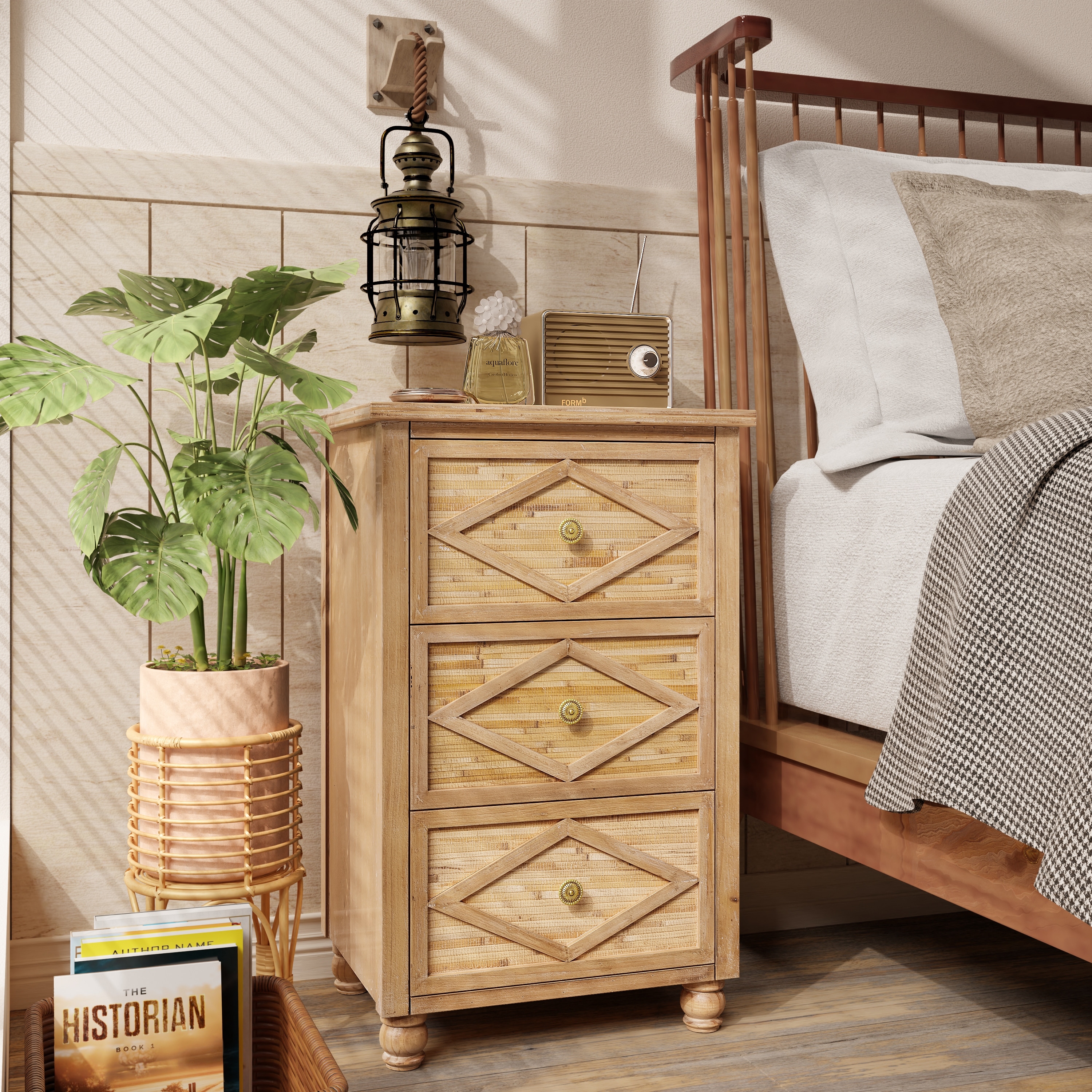 Boho side store table bedroom