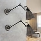 preview thumbnail 10 of 8, 2-pack Swing Arm Lights Adjustable Wall Sconces Two Way--Plug in & Hardware - L 28" x W 6" x H 8"