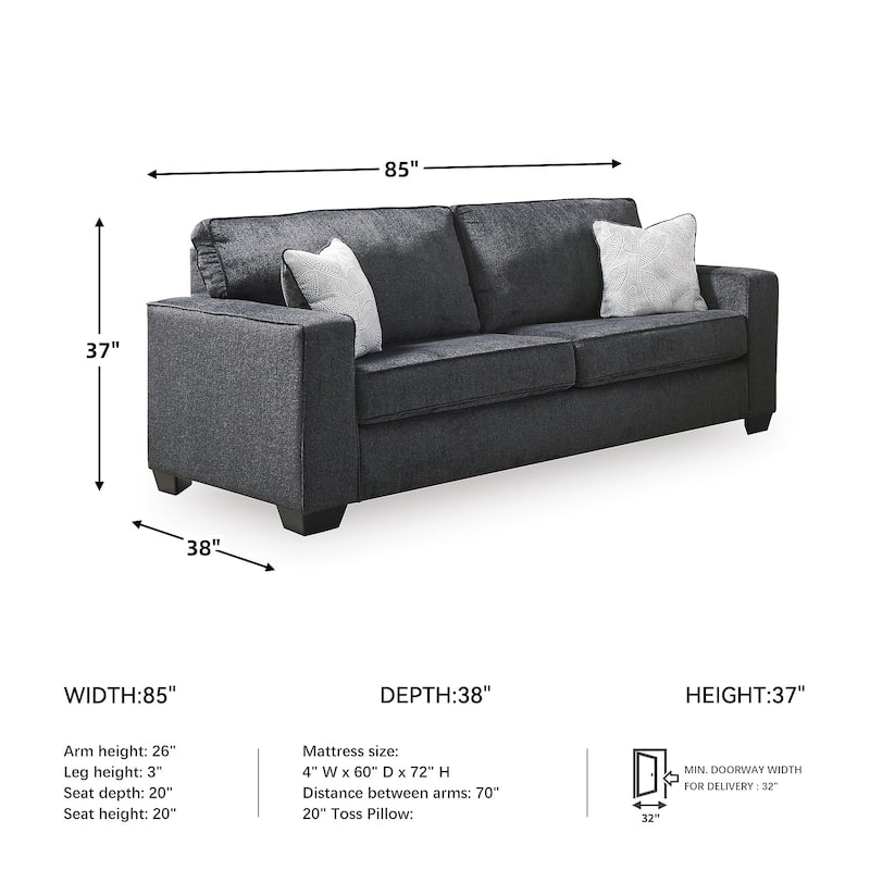 Signature Design by Ashley Altari Queen Sofa Sleeper - 85"W x 38"D x 37"H