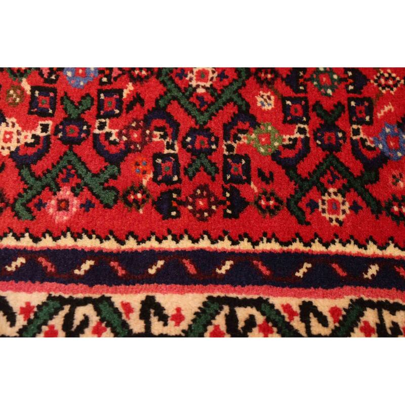 ECARPETGALLERY Hand-knotted Andelz Red Wool Rug - 2'8 x 9'0