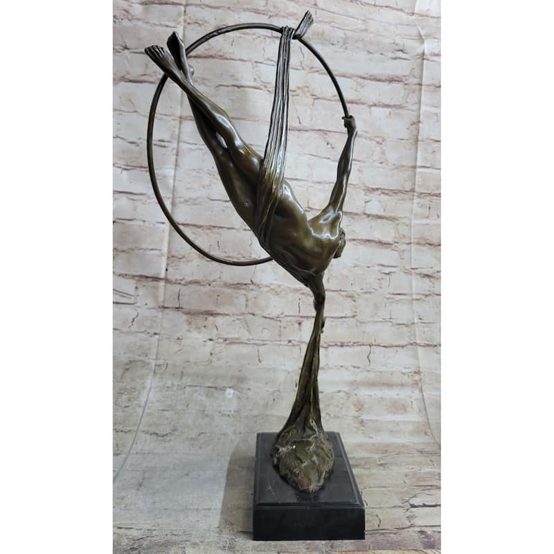 Cirque Du Soleil Acrobat Circus Performer Bronze Statue Sculpture Original Vitaleh Art