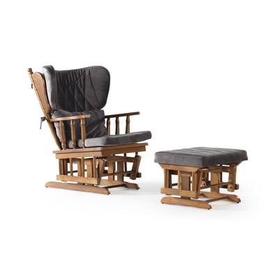 Comfort Deluxe Glider Chair and Ottoman Set