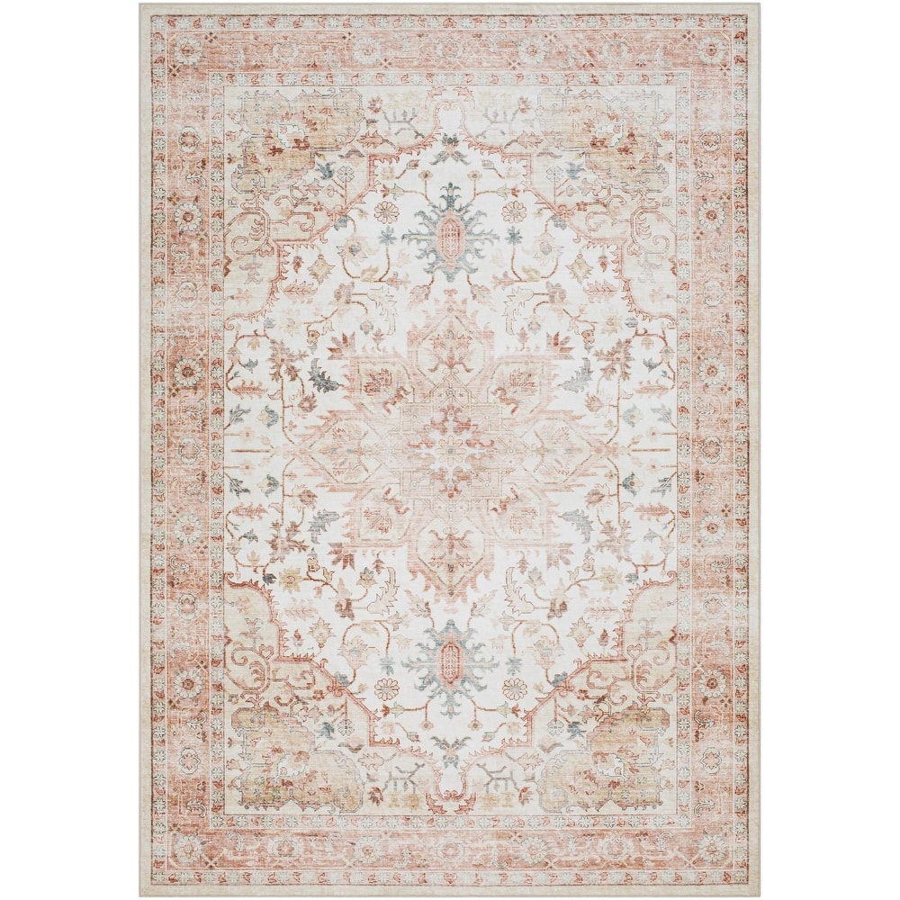 Livabliss Lavable Traditional Machine Washable Area Rug