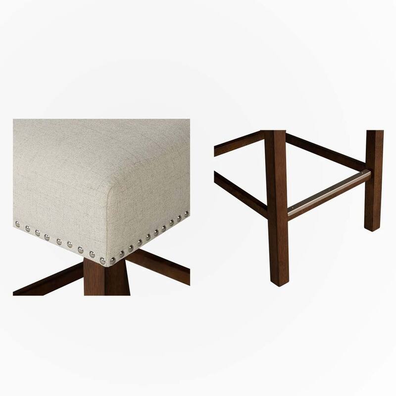 Counter Stool with Nailhead Trim Set of 2,only chairs