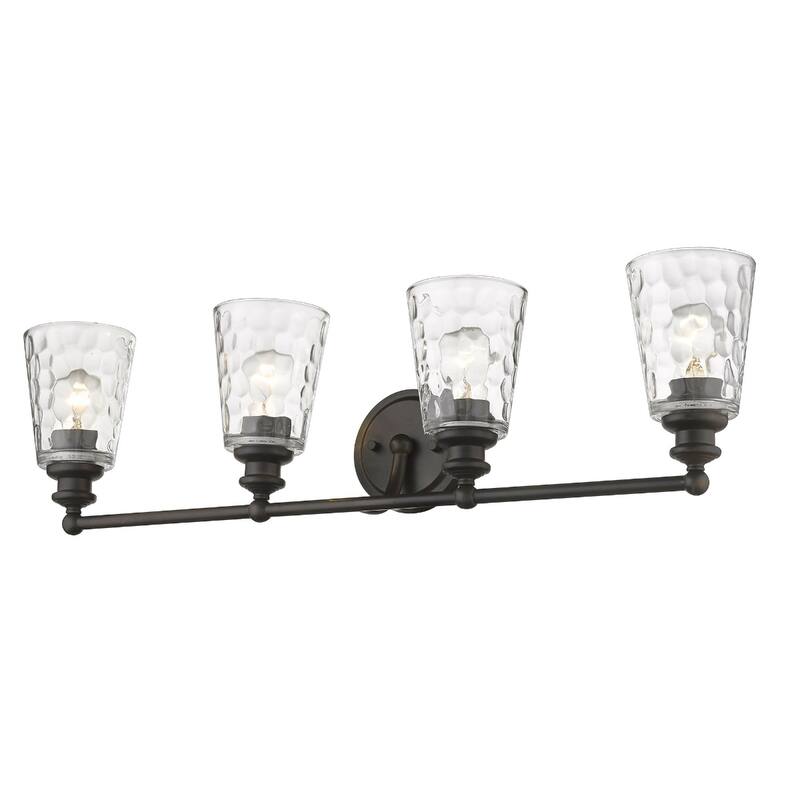 Modern Transitional Hardwired Wall Light with Reversible Mount and Clear Glass Shade LED Compatible