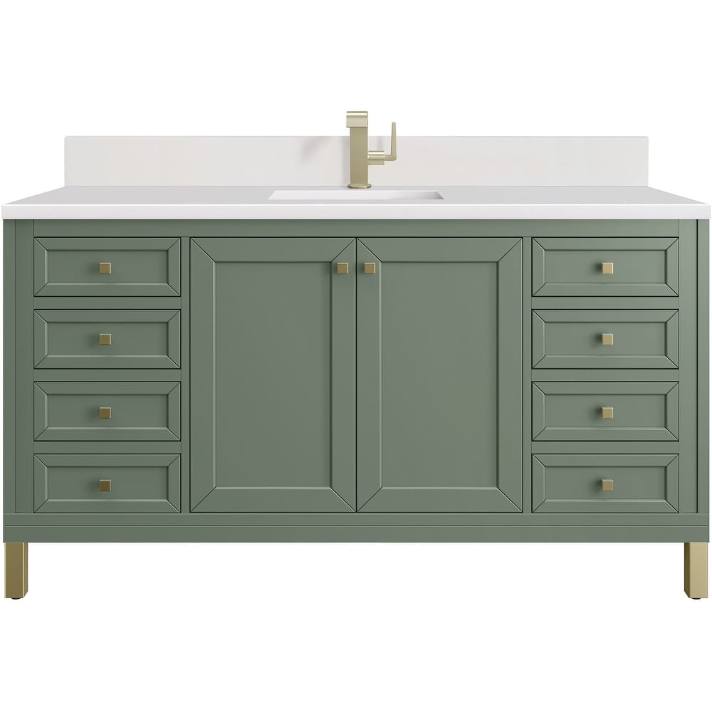 James Martin Vanities 503-V60S-1WZ Chicago 60" Free Standing Single