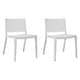 preview thumbnail 1 of 4, Ellie Contemporary Dining Chair Set of Two White