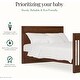 preview thumbnail 3 of 3, Evolur Convertible Crib Wooden Full Size Bed Rail in Walnut