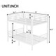 preview thumbnail 4 of 10, White Metal Full over Full Bunk Bed with Under Bed Storage and Safety Guardrails