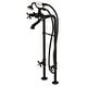 preview thumbnail 13 of 14, Kingston Brass Traditional Freestanding Tub Faucet with Supply Line and Stop Valve Oil Rubbed Bronze