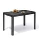 preview thumbnail 10 of 10, Outdoor Aluminum Expandable Dining Table Rectangular for 4-6 Persons - 46.1" / 63.8" (L) x 27.6" (W) x 29.9" (H)