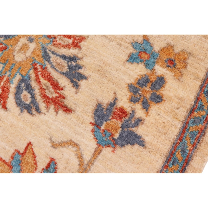 Classic Ziegler Brennen Tan Rust Hand-Knotted Wool Runner - 2'1'' x 4'10''