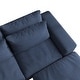 preview thumbnail 6 of 13, Modern Modular Down Sectional Sofa,Light Grey/Dark Blue