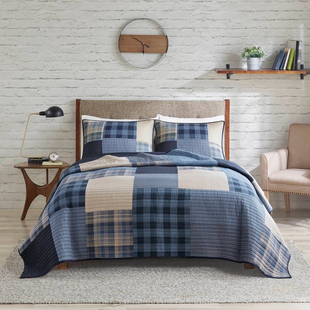 Woolrich Winter Hills Tan Oversized Cotton Quilt Set