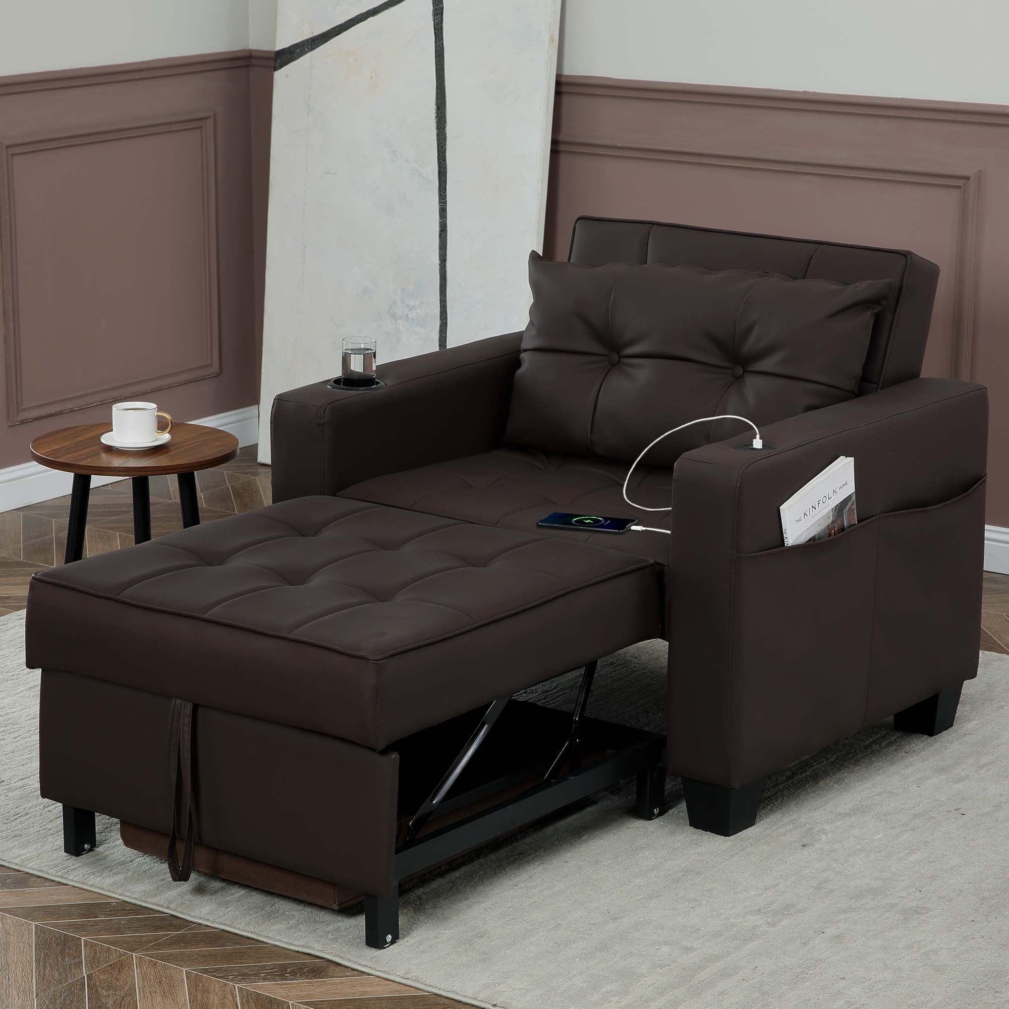 Fold out futon chair store