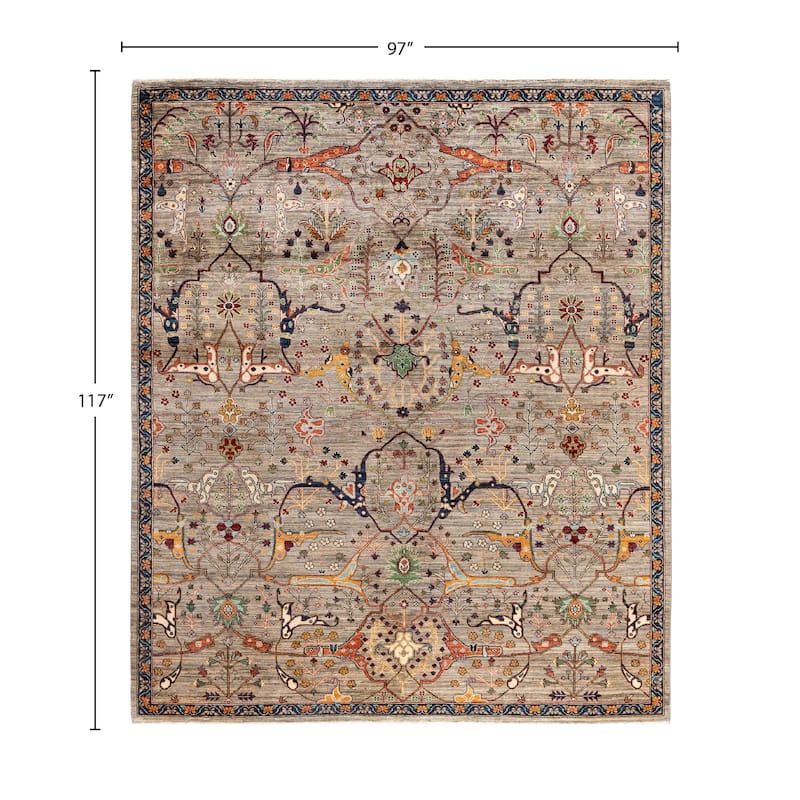 Serapi One-of-a-Kind Hand-Knotted Area Rug - Brown - 8' 1" x 9' 9"