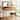 43.3" Classic Wood Makeup Vanity Set with Flip-top Mirror and Stool, Dressing Table with Three Drawers