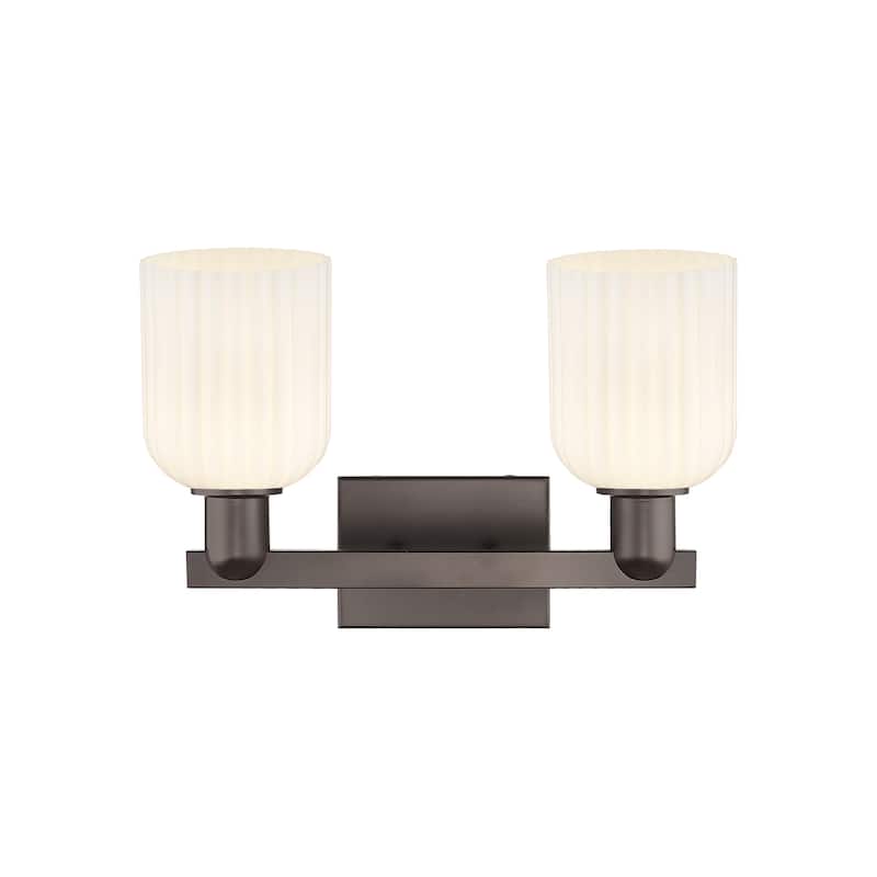 Innovations Lighting Downtown Urban - Bridal Veil - 2 Light 16" Bath Vanity Ligh