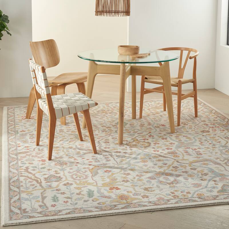Nourison Parisa Traditional Persian Floral Area Rug