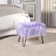 preview thumbnail 71 of 81, Mongolian Fauxfur Ottoman