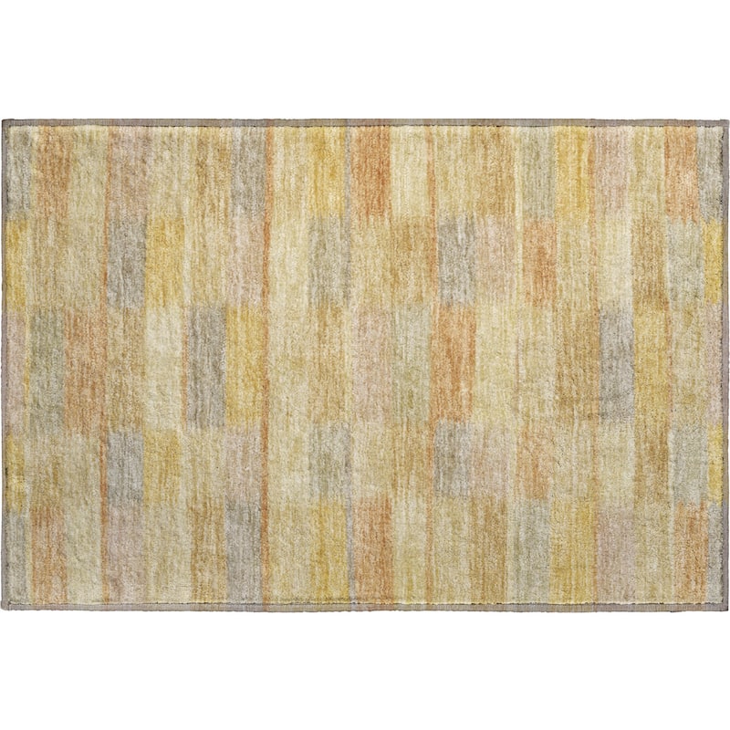 Premium Washable Super Soft Geo Stripe Mayfield Rug